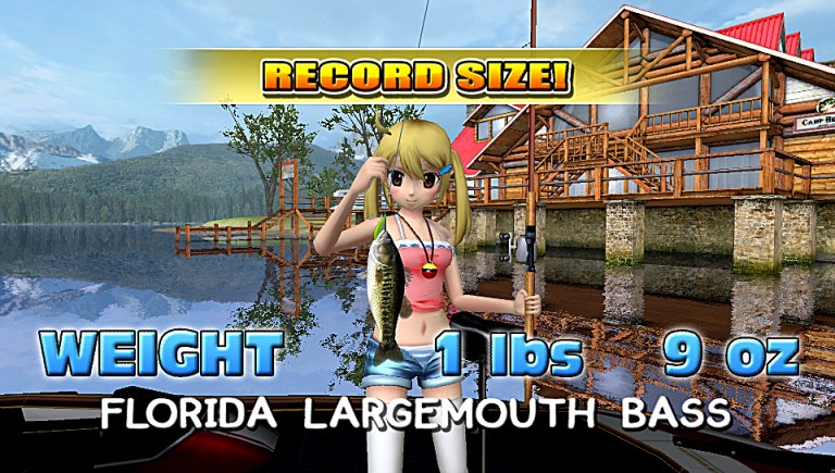 Catch up to nine different kinds of fish!